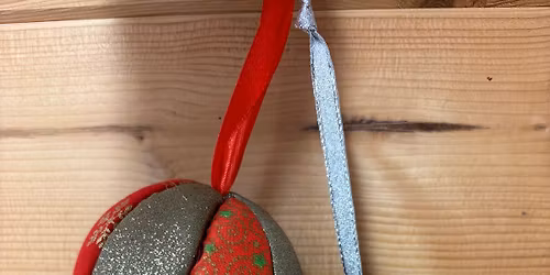 Fabric bauble workshop