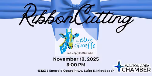 The Blue Giraffe Ribbon Cutting & Anniversary Event
