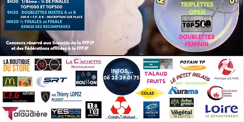 Animation du Top1000 et Top500 \u00e9tape PPF de la Talaudi\u00e8re