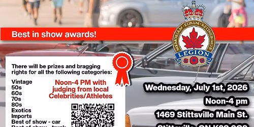 4th Annual Stittsville Canada Day Car Show