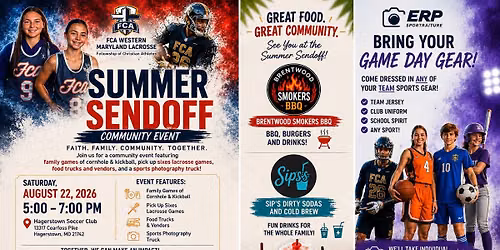 FCA WMD Lacrosse Summer Kickoff Community Event