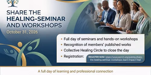 SHARING THE HEALING SEMINAR & WORKSHOPS