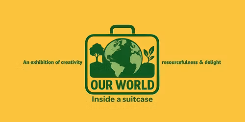 OUR WORLD inside a suitcase
