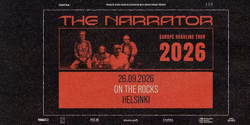 TuskaLive: The Narrator (Ger) + Support, 26.9.2026, On The Rocks, Helsinki