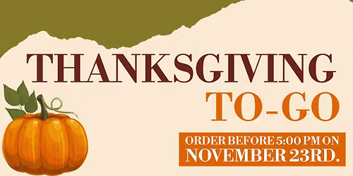 Thanksgiving To-Go