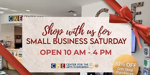 Shop Small Business Saturday at CAE 🎁