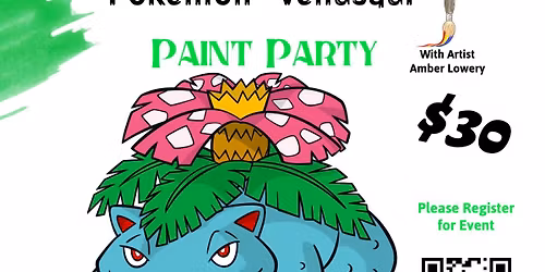 All Ages pokemon Paint Party: Venusaur
