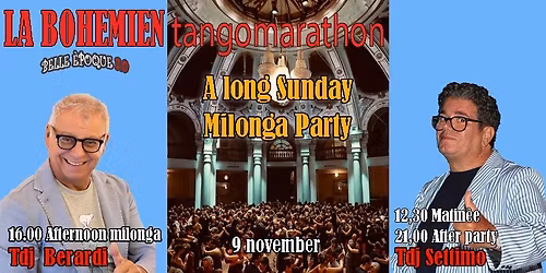 LA BOHEMIEN tango marathon : AFTER PARTY - OPEN TO ALL