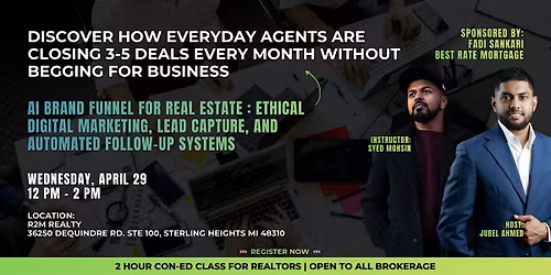 AI Marketing for Realtors: Build a 4-Step Brand Funnel (2-Hour CE Con-Ed)