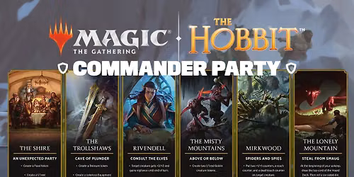 MTG The Hobbit Commander Party