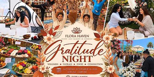 Gratitude Night | Yoga, Florals, Food & Connection