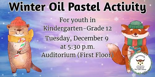 Winter Oil Pastel Art