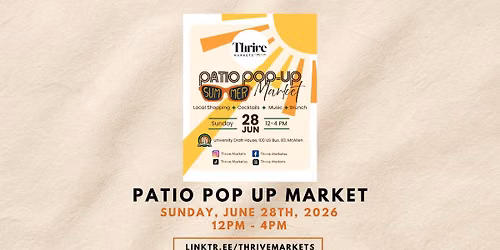Patio Pop Up Market