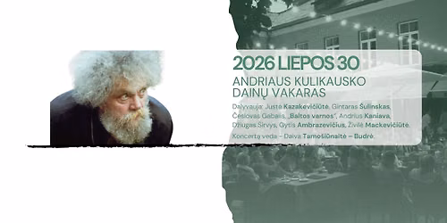 \u201eArtistai\u201c gyvai\u201c | Andriaus Kulikausko dain\u0173 vakaras