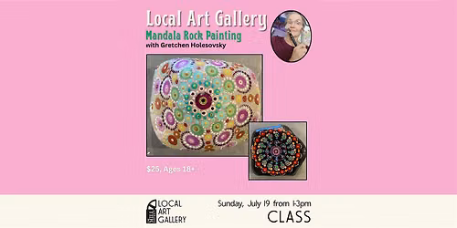 Mandala Rock Painting with Gretchen Holesovsky