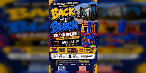 Adhoc Group Against Crime presents "Back on The Block Community Block Party