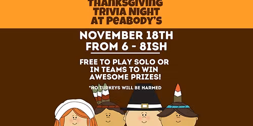 Thanksgiving Trivia Night at Peabody\u2019s