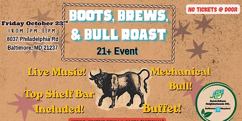 Boots, Brews, & Bull Roast!