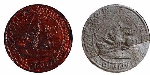 Lunds universitets och dess ursprungliga fyra fakulteters sigill