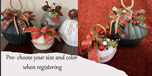 Christmas Ornament Craft Class