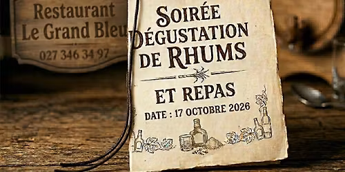 Soir\u00e9e d\u00e9gustation de rhums et repas (Pirates des Cara\u00efbes)