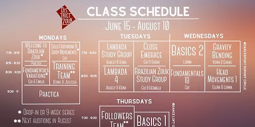 Progressive Zouk & Lambada Classes