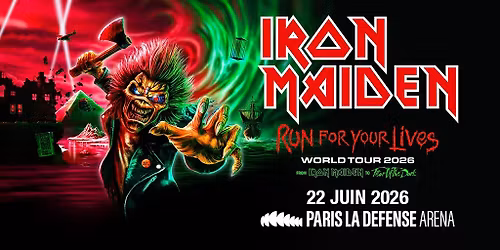 Iron Maiden \u2022 Paris La D\u00e9fense Arena, Paris \u2022 22 juin 2026