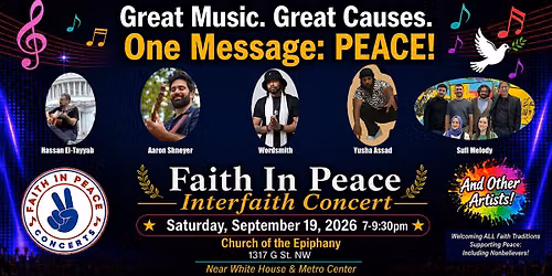 Faith in Peace Interfaith Concert!