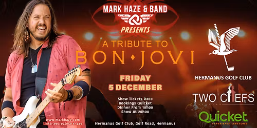 Mark Haze presents A Tribute to Bon Jovi at Hermanus Golf Club