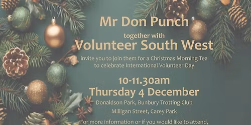 Volunteers Christmas Morning Tea