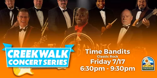 CreekWalk Concert Series 2026 - Time Bandits