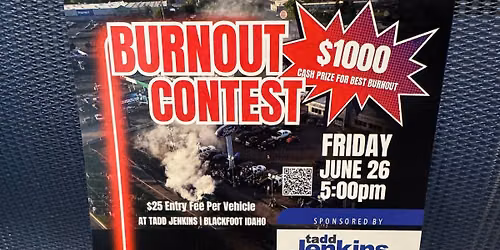 BURNOUT CONTEST AND CAR SHOW