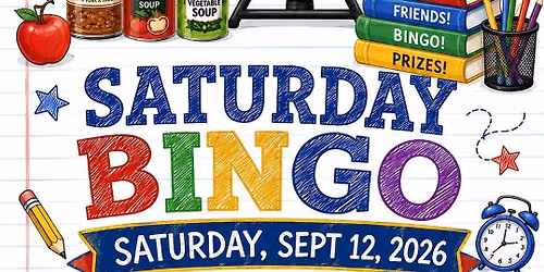 Saturday Bingo - September 12, 2026