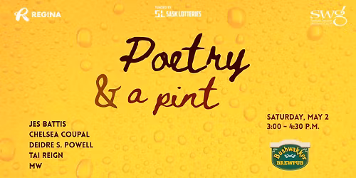 Poetry & A Pint - Regina 2026