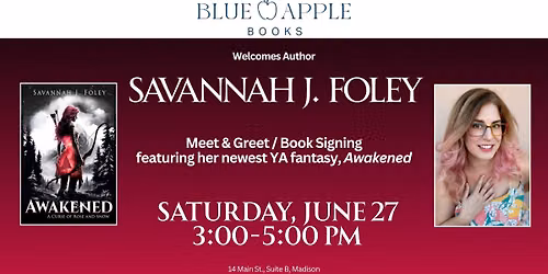 Savannah Foley - Meet & Greet and Book Signing