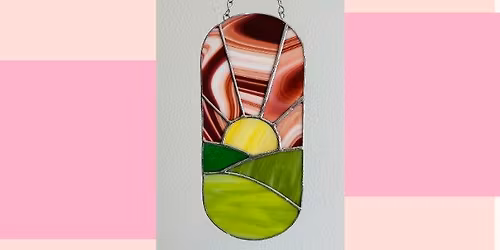 Stained Glass Sunrise or Sunset with Morgan's Stained Glass