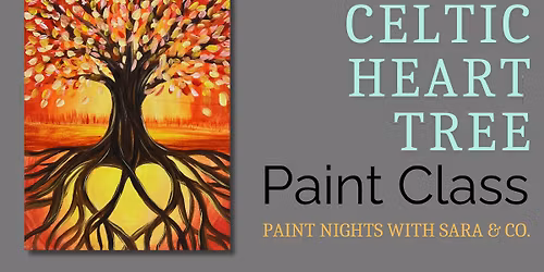 Celtic Heart Tree Paint Night