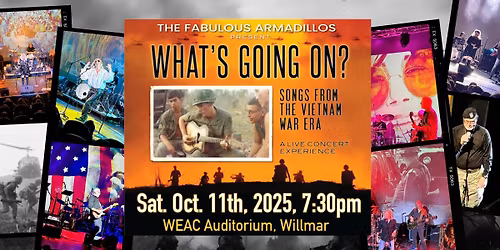 Fabulous Armadillos "What's Going On" show in Willmar www.fabulousarmadillos.com/shows