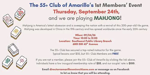 Member Mahjong Event