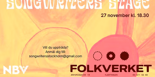 SONGWRITER'S STAGE - NOVEMBER EDITION