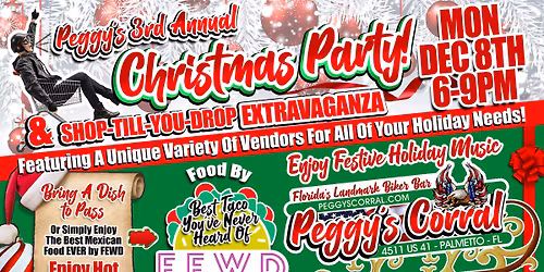 Peggy's presents Shop til you drop Christmas Extravaganza!