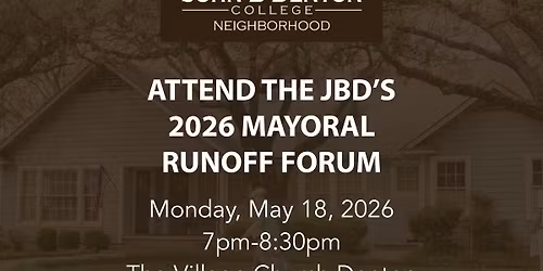 Denton Mayoral Runoff Forum 