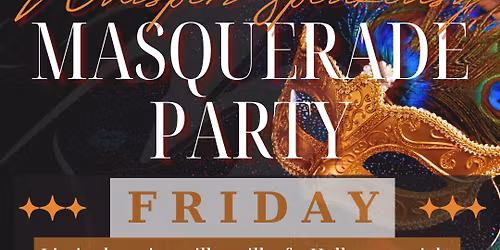 Masquerade Party at Whisperz Speakeasy with Deron Bell Band