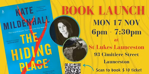 BOOK LAUNCH - The Hiding Place by Kate Mildenhall
