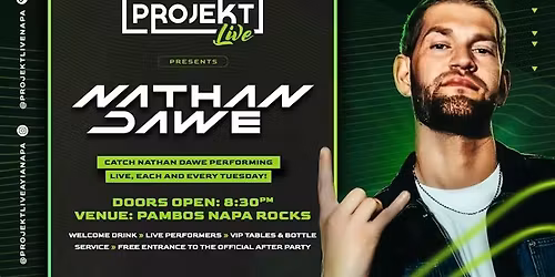 Nathan Dawe in Ayia Napa 07 July 2026 Projekt Live
