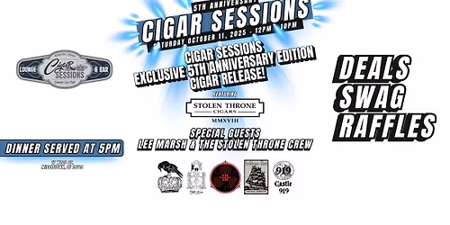 🎉🔥 Cigar Sessions 5th Anniversary Event! 🔥🎉