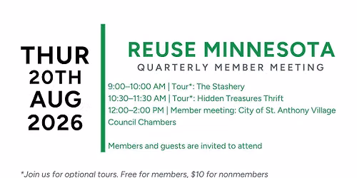Reuse Minnesota quarterly member meeting