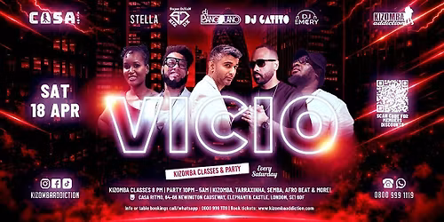 Vicio -Kizomba Party \u2013 from \u00a310 |Dance Til 5AM