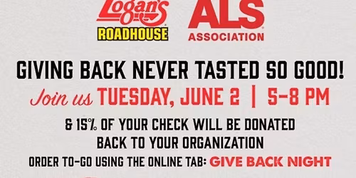 Logan's Roadhouse: ALS Awareness Give Back (Clarksville)
