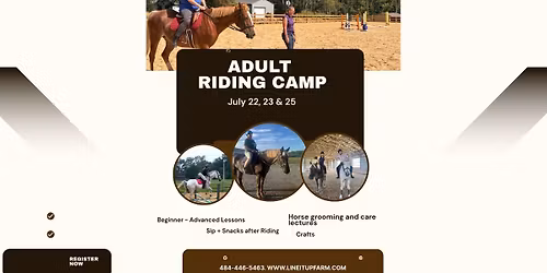 Adult Riding Camp